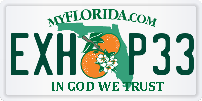 FL license plate EXHP33