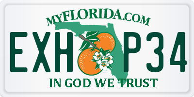FL license plate EXHP34