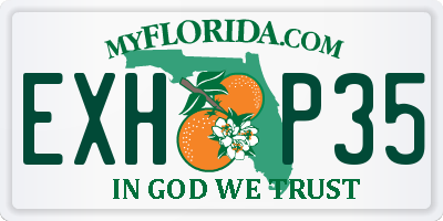 FL license plate EXHP35