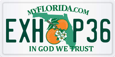 FL license plate EXHP36