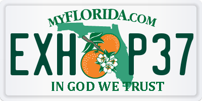 FL license plate EXHP37