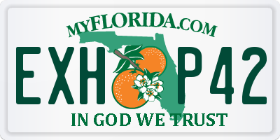 FL license plate EXHP42