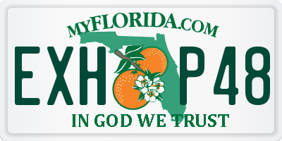 FL license plate EXHP48