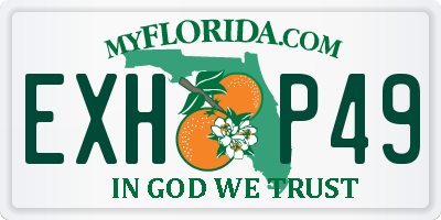 FL license plate EXHP49