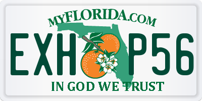 FL license plate EXHP56
