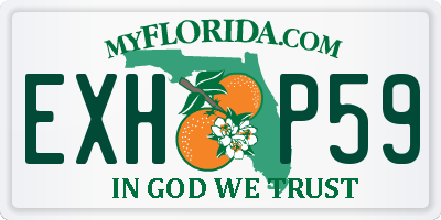 FL license plate EXHP59