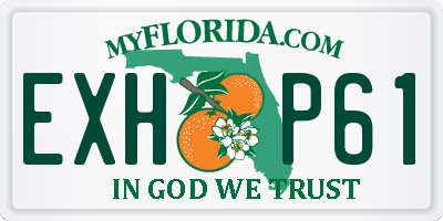 FL license plate EXHP61