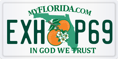 FL license plate EXHP69
