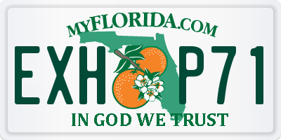 FL license plate EXHP71