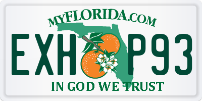 FL license plate EXHP93
