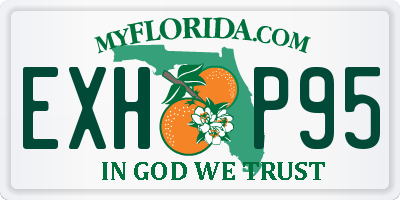 FL license plate EXHP95