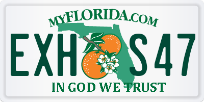 FL license plate EXHS47