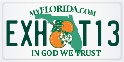 FL license plate EXHT13