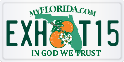 FL license plate EXHT15
