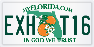 FL license plate EXHT16