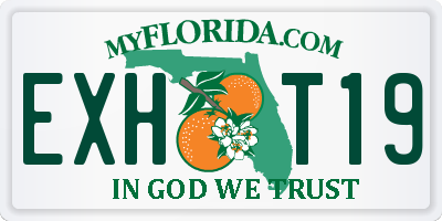 FL license plate EXHT19