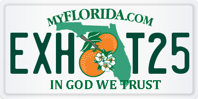 FL license plate EXHT25