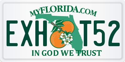 FL license plate EXHT52