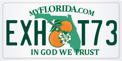FL license plate EXHT73