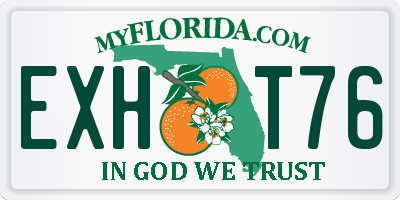 FL license plate EXHT76