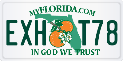 FL license plate EXHT78