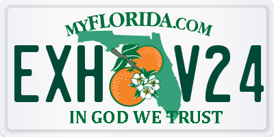 FL license plate EXHV24