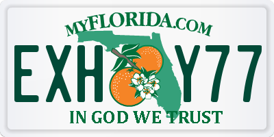 FL license plate EXHY77