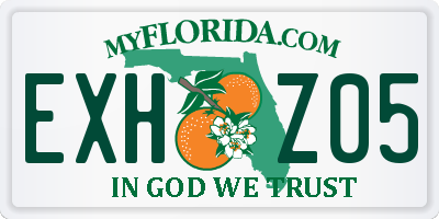 FL license plate EXHZ05
