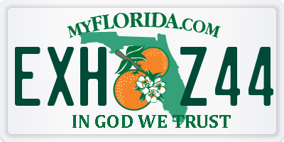 FL license plate EXHZ44