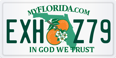 FL license plate EXHZ79