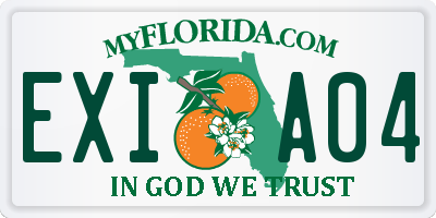 FL license plate EXIA04