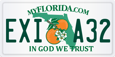 FL license plate EXIA32