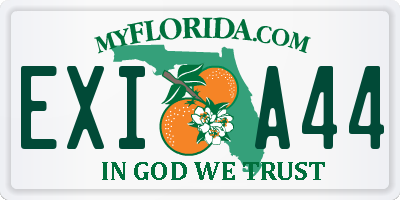 FL license plate EXIA44