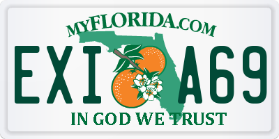 FL license plate EXIA69