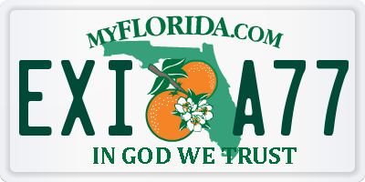 FL license plate EXIA77