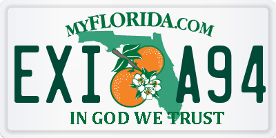 FL license plate EXIA94