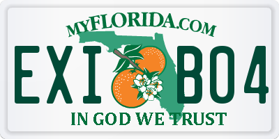 FL license plate EXIB04