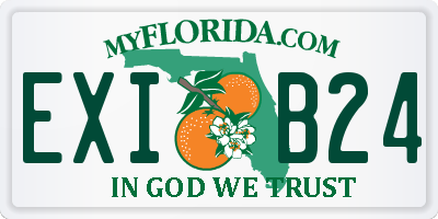 FL license plate EXIB24