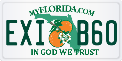 FL license plate EXIB60
