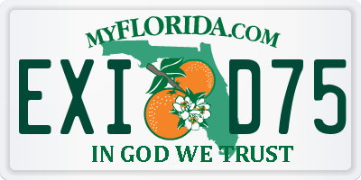 FL license plate EXID75