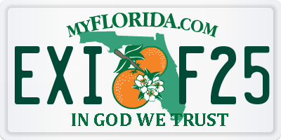 FL license plate EXIF25