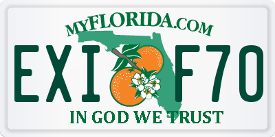 FL license plate EXIF70