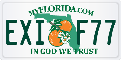 FL license plate EXIF77