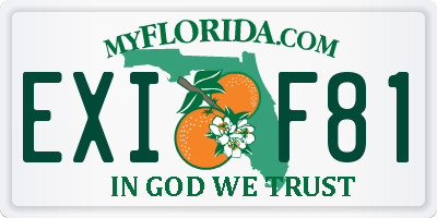 FL license plate EXIF81