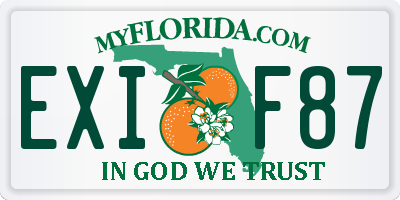 FL license plate EXIF87