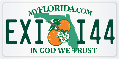 FL license plate EXII44