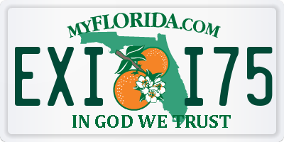 FL license plate EXII75