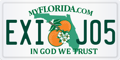 FL license plate EXIJ05