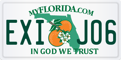 FL license plate EXIJ06