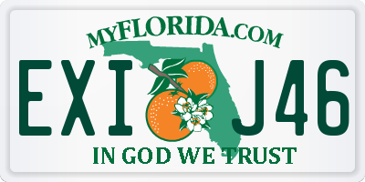 FL license plate EXIJ46